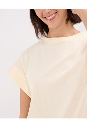 Camiseta Para Mujer Manga Sisa Color Amarillo Marca Patprimo #30093606