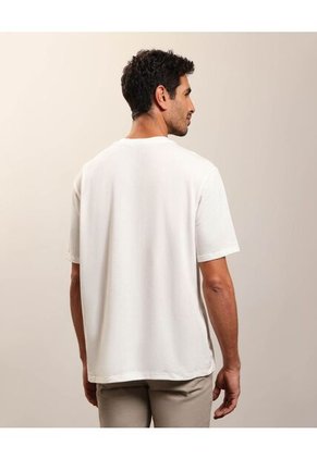 Camiseta Regular   Para Hombre Crema Patprimo