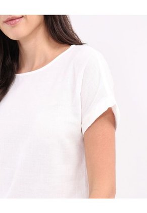 Blusa Para Mujer Manga Corta Color Blanco Marca Patprimo #30123347