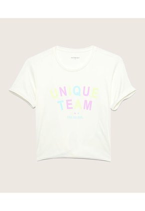 Camiseta Para Niña Manga Corta Color Blanco Marca Patprimo #86090335