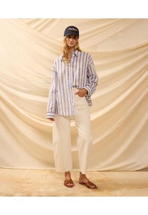 Jean  Para Mujer Barrel Color Crema Marca Patprimo #30168515