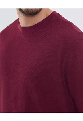 Camiseta Para Hombre Manga Corta Cuello Redondo Color Vino Marca Patprimo #44090938