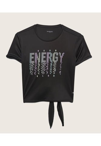 Camiseta Para Niña Manga Corta Color Negro Marca Patprimo #86090335 Patprimo