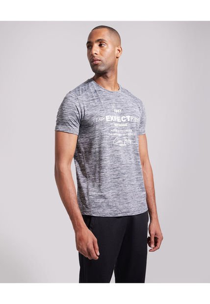 Camiseta Para Hombre Manga Corta Color Gris  Marca Patprimo #44090755