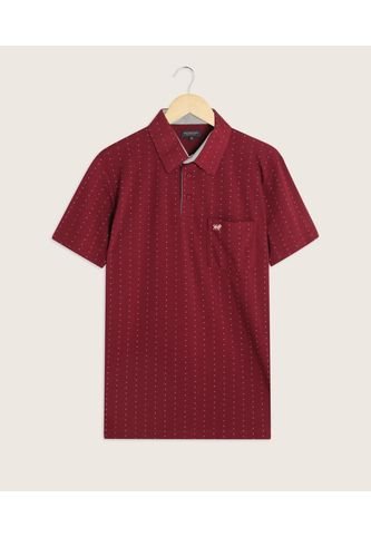 Polo Para Hombre Cuello Maquina Con Bolsillo Color Vino Marca Patprimo #44110981 Patprimo