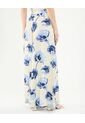 Pantalón Fluido Estampado  Para Mujer Crema Patprimo de Patprimo