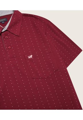 Polo Para Hombre Cuello Maquina Con Bolsillo Color Vino Marca Patprimo #44110981