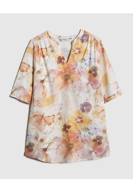 Blusa Para Mujer Manga Corta Color Naranja Marca Patprimo #14121356