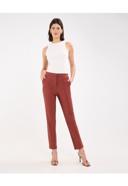 Pantalon Para Mujer  Patprimo En Color Terracota #30071909