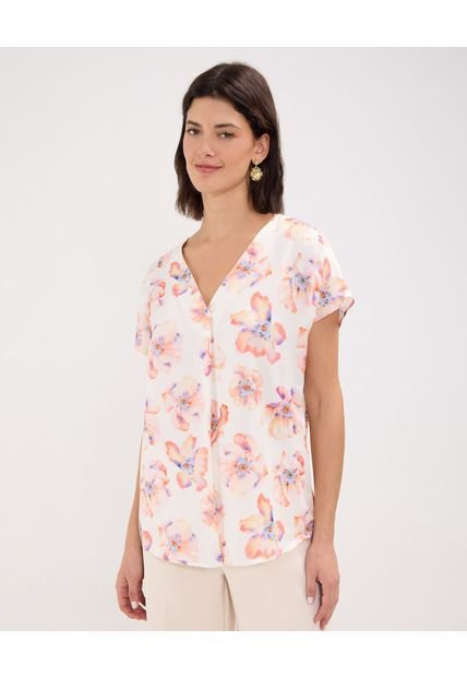 Blusa Para Mujer Manga Corta Color Blanco Marca Patprimo #30123358