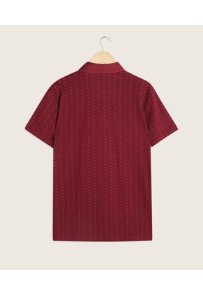 Polo Para Hombre Cuello Maquina Con Bolsillo Color Vino Marca Patprimo #44110981