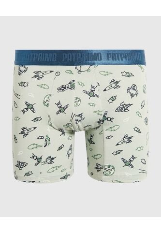 Pantaloncillo Infantil Niño Boxer Filete Medio Color Verde Marca Patprimo #63000061 Patprimo