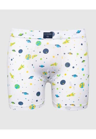 Pantaloncillo Infantil Niño Boxer Filete Medio Color Blanco Marca Patprimo #66000111 Patprimo