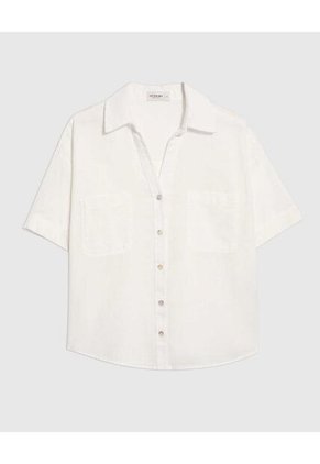Camisa Para Mujer Manga Corta Color Crema Marca Patprimo #30010677