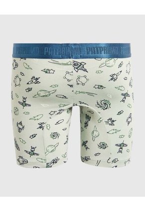 Pantaloncillo Infantil Niño Boxer Filete Medio Color Verde Marca Patprimo #63000061