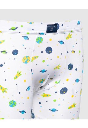 Pantaloncillo Infantil Niño Boxer Filete Medio Color Blanco Marca Patprimo #66000111