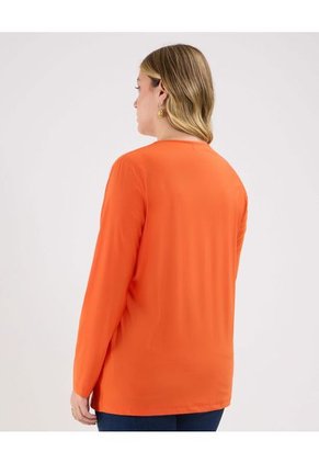 Camiseta Para Mujer Manga 3/4 Color Naranja Marca Patprimo #14091396