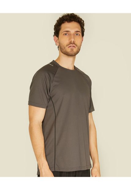 Camiseta Para Hombre Manga Corta Color Gris  Marca Patprimo #44090622