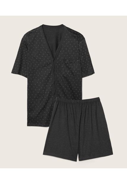 Pijama M/C P/C Hombre Patprimo Negro 44040161-9529