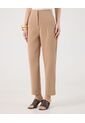 Pantalón Clasico Unicolor  Para Mujer Café Patprimo de Patprimo