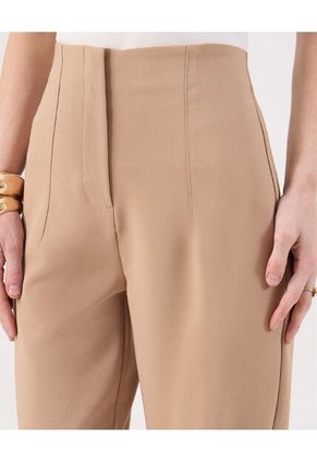 Pantalón Clasico Unicolor  Para Mujer Café Patprimo
