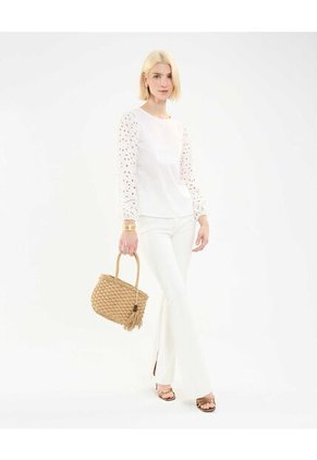 Blusa Para Mujer Manga Larga Color Blanco Marca Patprimo #30123382