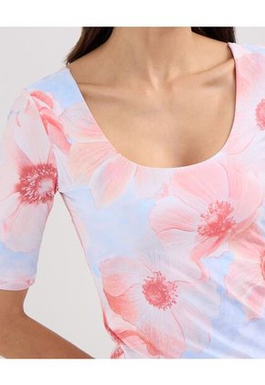 Camiseta Para Mujer Manga Corta Color Azul Claro Marca Patprimo #30093566