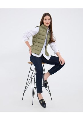 Chaleco Para Mujer Acolchado Color Verde Marca Patprimo #30250040