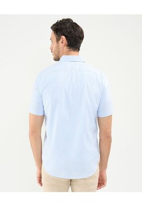 Camisa Para Hombre Manga Corta Con Bolsillo Color Azul Claro Marca Patprimo #44013061