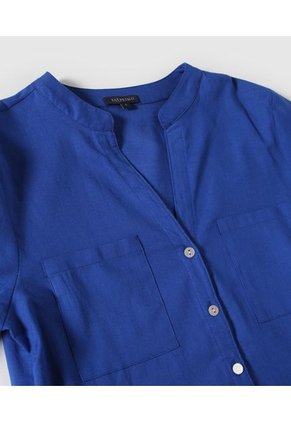 Blusa Para Mujer Manga Larga Color Azul  Marca Patprimo #30123160