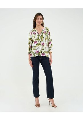 Blusa Para Mujer Manga 3/4 Color Verde Marca Patprimo #30123467