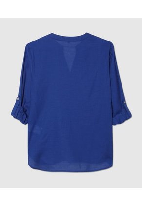 Blusa Para Mujer Manga Larga Color Azul  Marca Patprimo #30123160