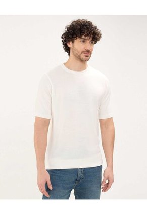 Camiseta Para Hombre Manga Corta Color Blanco Marca Patprimo #44090905