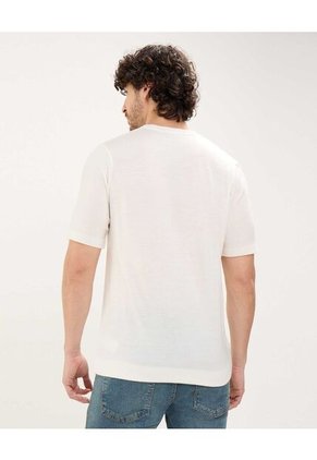 Camiseta Para Hombre Manga Corta Color Blanco Marca Patprimo #44090905