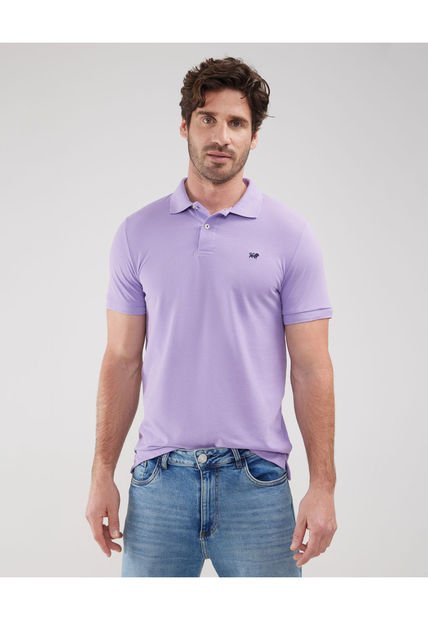 Polo Para Hombre Cuello Tejido Sin Bolsillo Color Lila Marca Patprimo #44112316