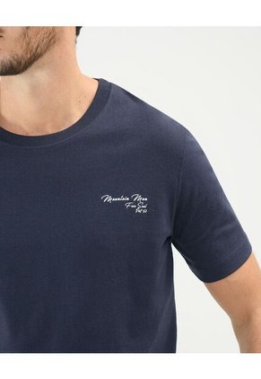 Camiseta Para Hombre Manga Corta Color Azul Oscuro Marca Patprimo #44090917