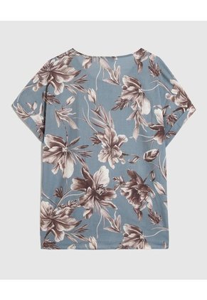 Blusa Para Mujer Manga Corta Color Azul Marca Patprimo #30123575