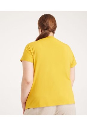 Camiseta Para Mujer Manga Corta Color Amarillo Marca Patprimo #14091316