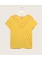 Camiseta Para Mujer Manga Corta Color Amarillo  Marca Patprimo #14091316 de Patprimo