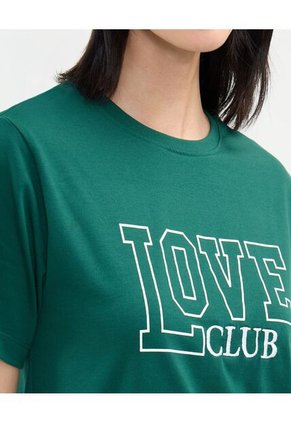 Camiseta Para Mujer Manga Corta Cuello Redondo Color Verde  Marca Patprimo #30093644