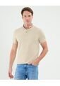 Polo Para Hombre Cuello Mao Sin Bolsillo Color Beige Marca Patprimo #44112659 de Patprimo