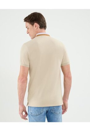 Polo Para Hombre Cuello Mao Sin Bolsillo Color Beige Marca Patprimo #44112659