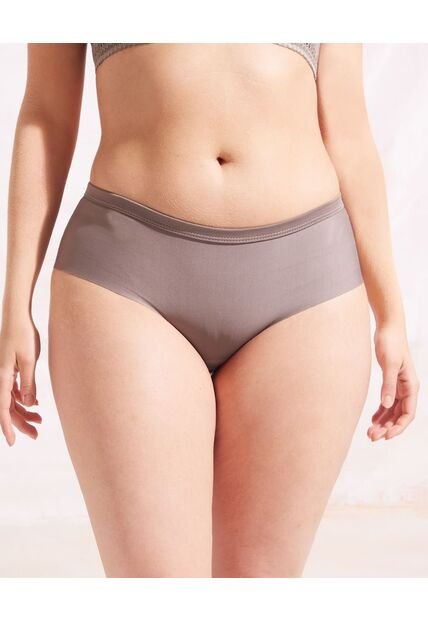 Panty Cachetero Invisible Unicolor  Para Mujer Café Patprimo