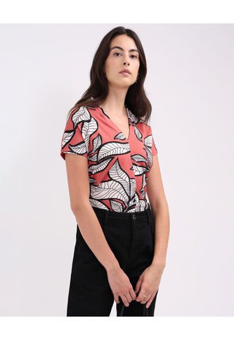 Camiseta Para Mujer Manga Corta Color Rosado Marca Patprimo #30093547 Patprimo