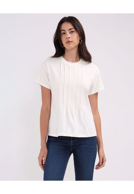 Camiseta Para Mujer Manga Corta Color Blanco Marca Patprimo #30093550