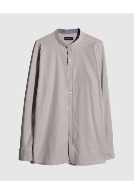 Camisa Para Hombre Manga Larga Sin Bolsillo Color Beige Marca Patprimo #44013030