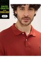 Polo Para Hombre Cuello Tejido Sin Bolsillo Color Terracota Marca Patprimo #44112696 de Patprimo