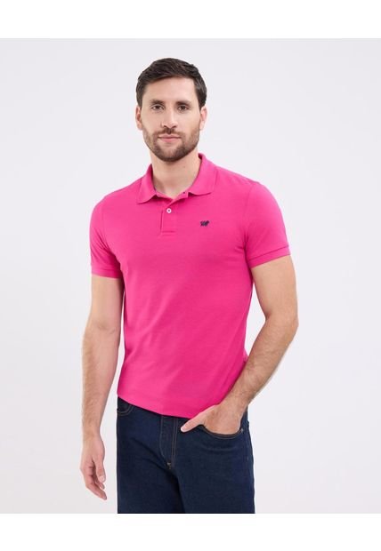 Polo Para Hombre Cuello Tejido Sin Bolsillo Color Rosado Marca Patprimo #44112316