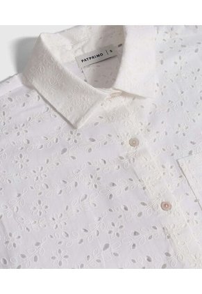 Camisa  Para Mujer Manga Corta Color Blanco Marca Patprimo #30010775