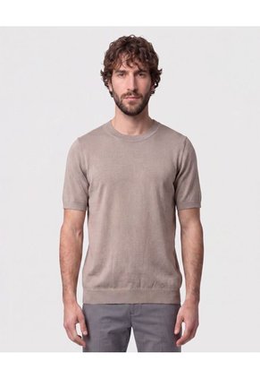 Camiseta Tejida Unicolor Para Hombre Verde Patprimo